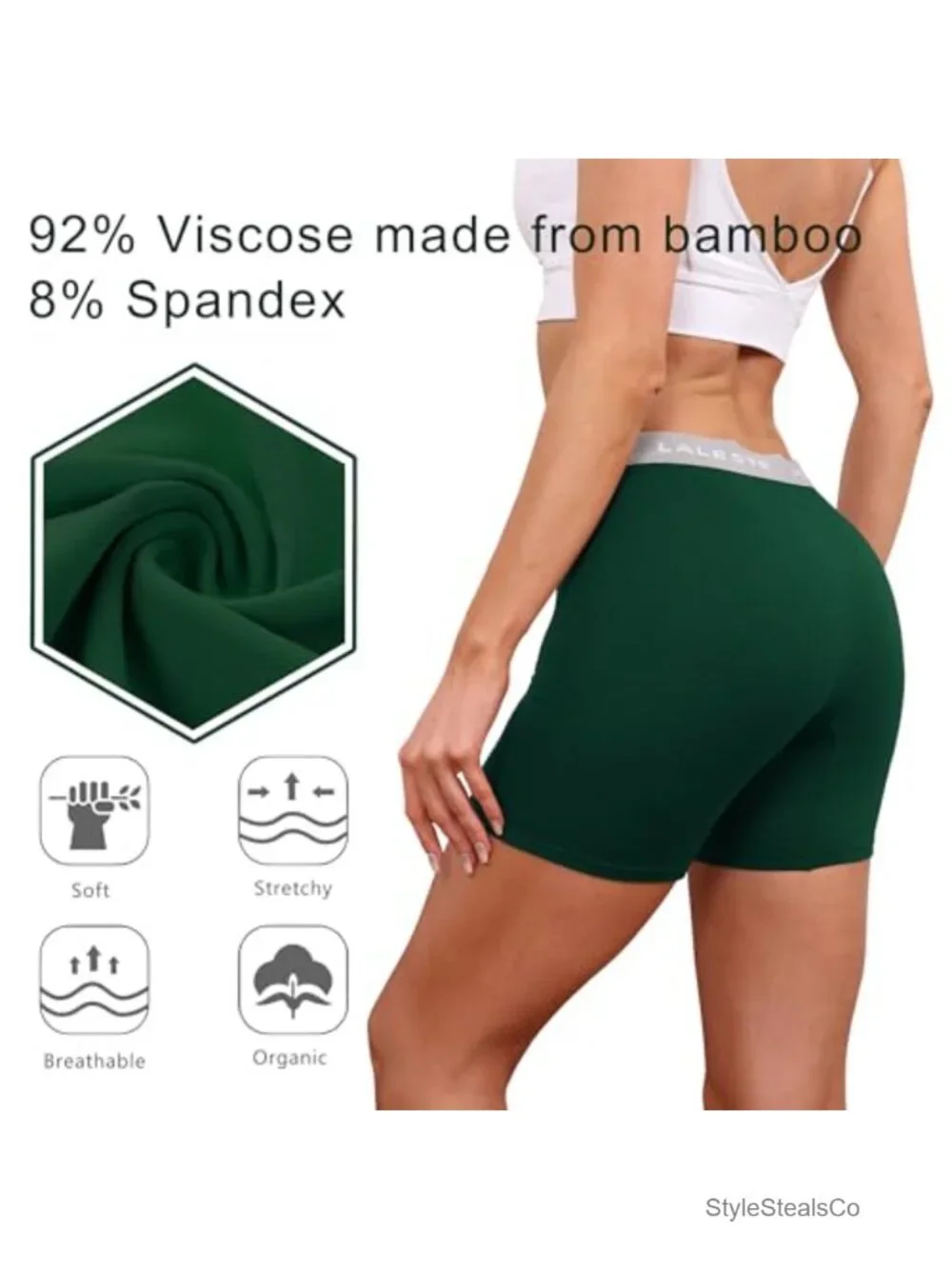 Viscose Bamboo Boxer Briefs for Women Cotton Boy Shorts Underwear Soft Stretch